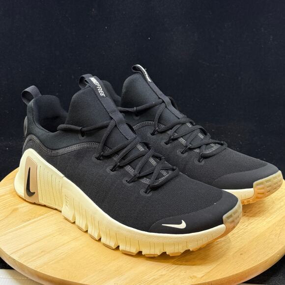 Mens Size 12 Nike Free Metcon 6 Black Coconut Milk Training Shoes FJ7127 010 NEW - Picture 6 of 10